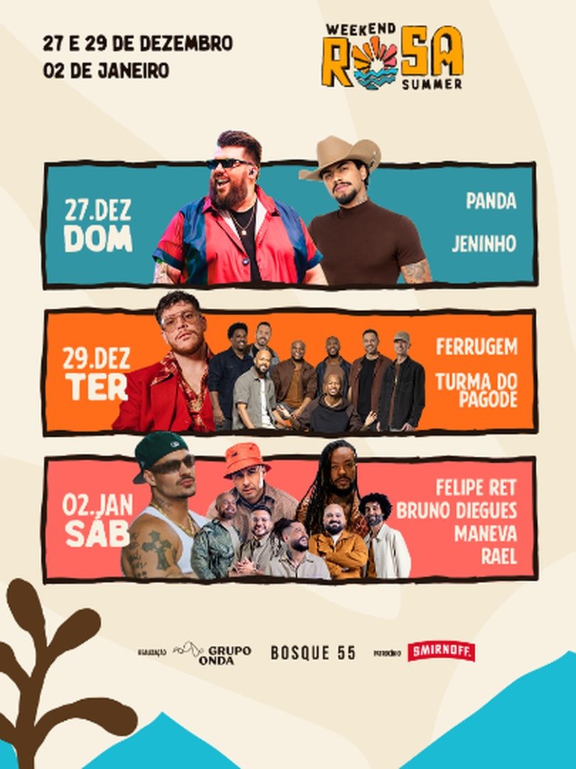 Imagem da fonte — Weekend Rosa Summer