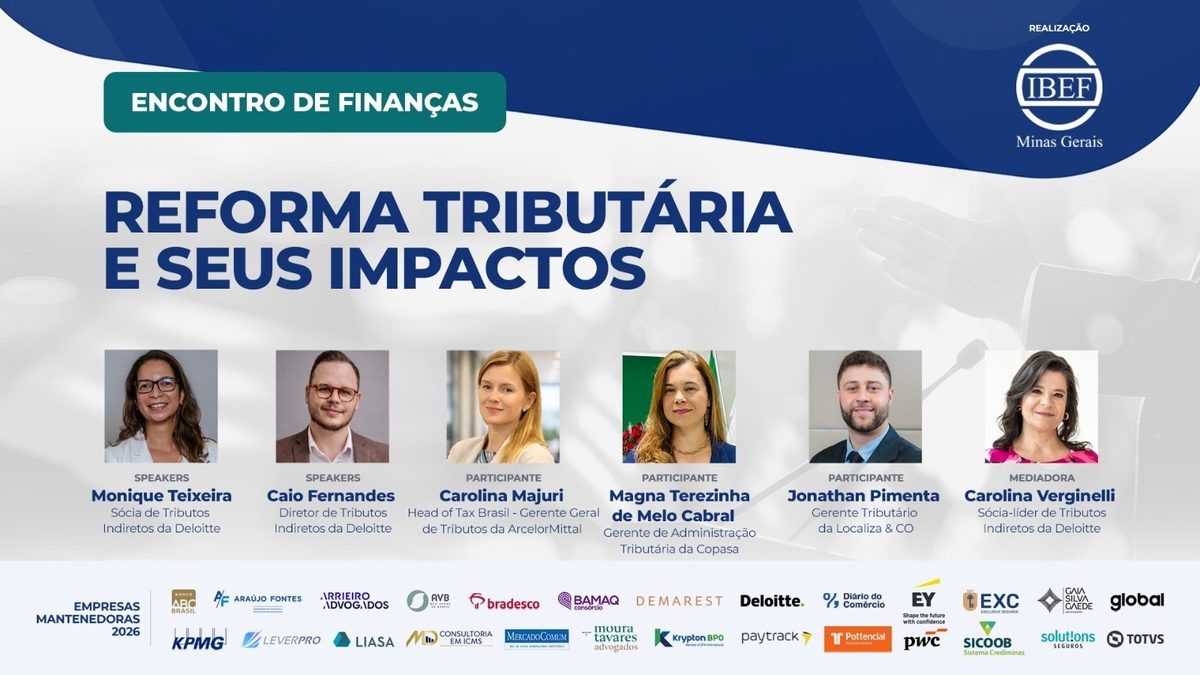 출처 이미지 — ENCONTRO DE FINANÇAS - Reforma Tributária e seus impactos