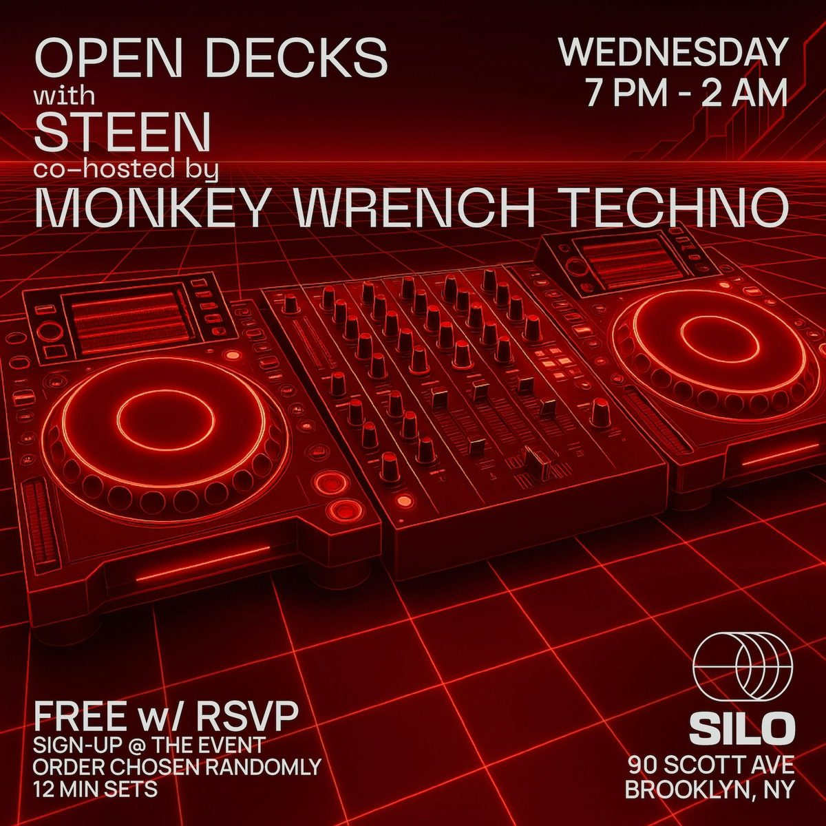 Source image — Open Decks w/ Steen and Monkey Wrench Techno
